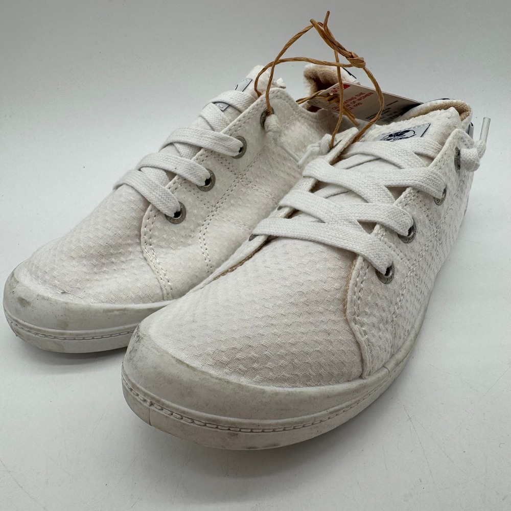 Roxy Bayshore III Sneakers Womens US 8.5 White Textured Slip On Shoes Marks